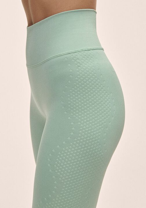Scallop High Waist Seamless Tights