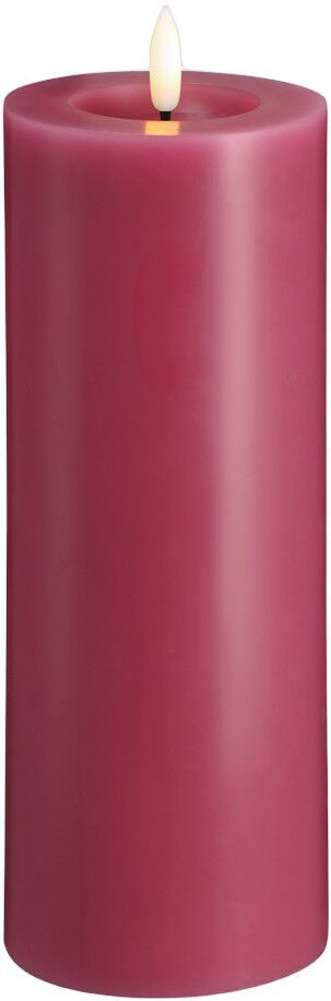 Moods & More - LED Pillar Candles, Silk, Melted, Vintage ros