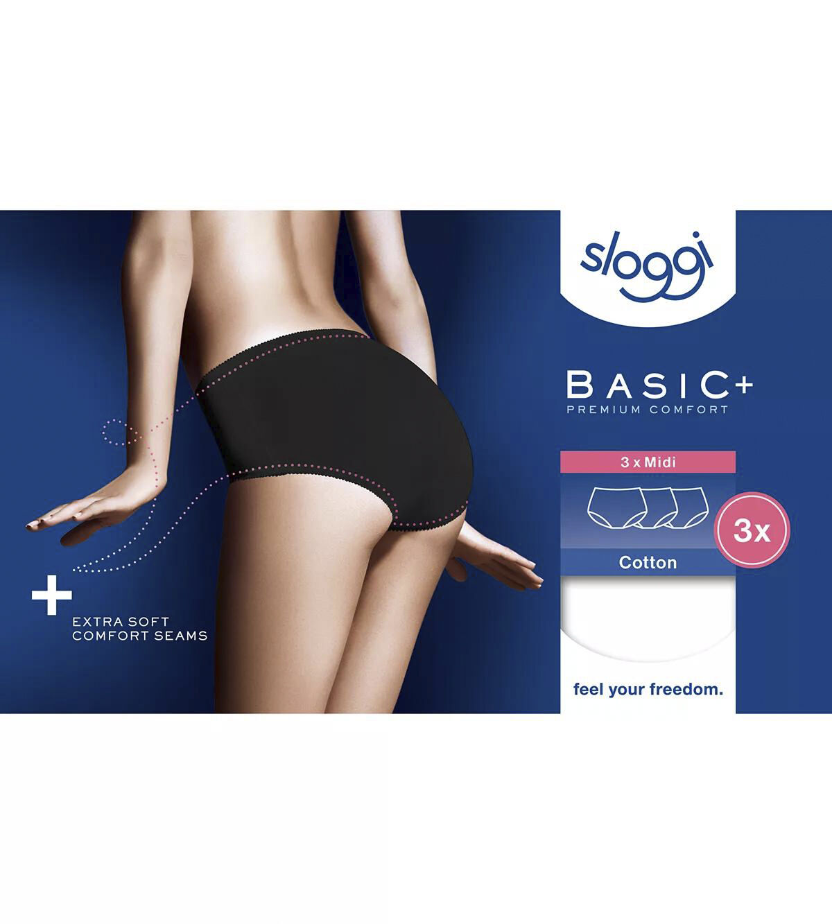 sloggi Basic+ Midi 3P