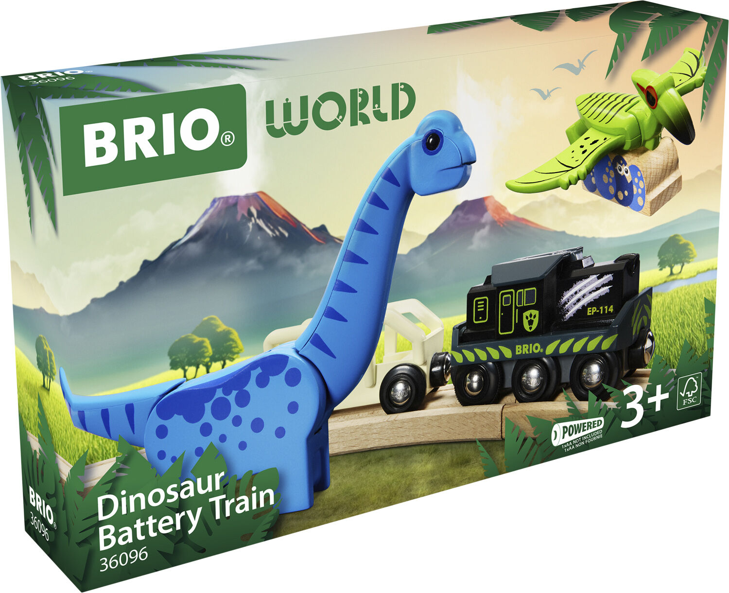 Brio Dino batteri Tog
