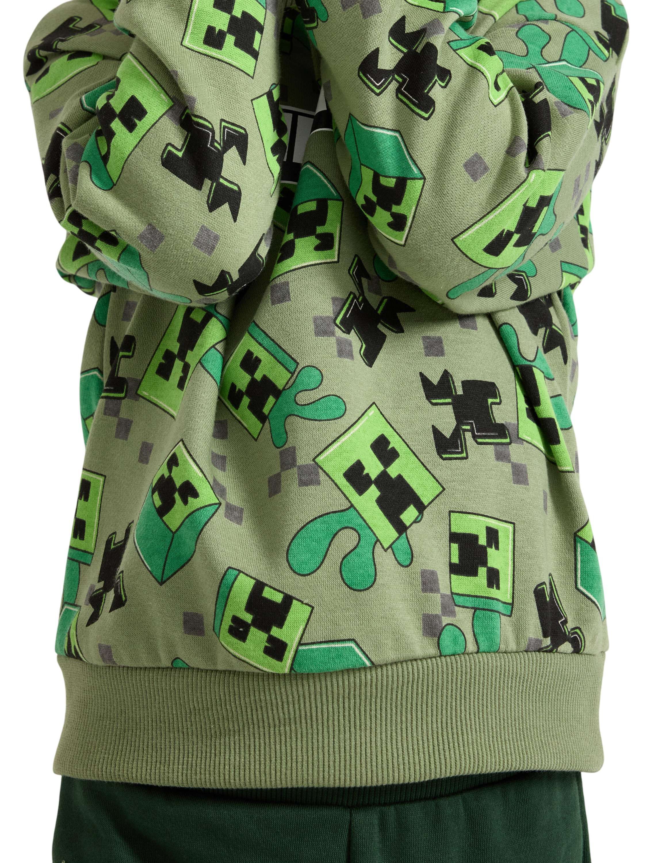 Patterned sweatshirt in cotton blen