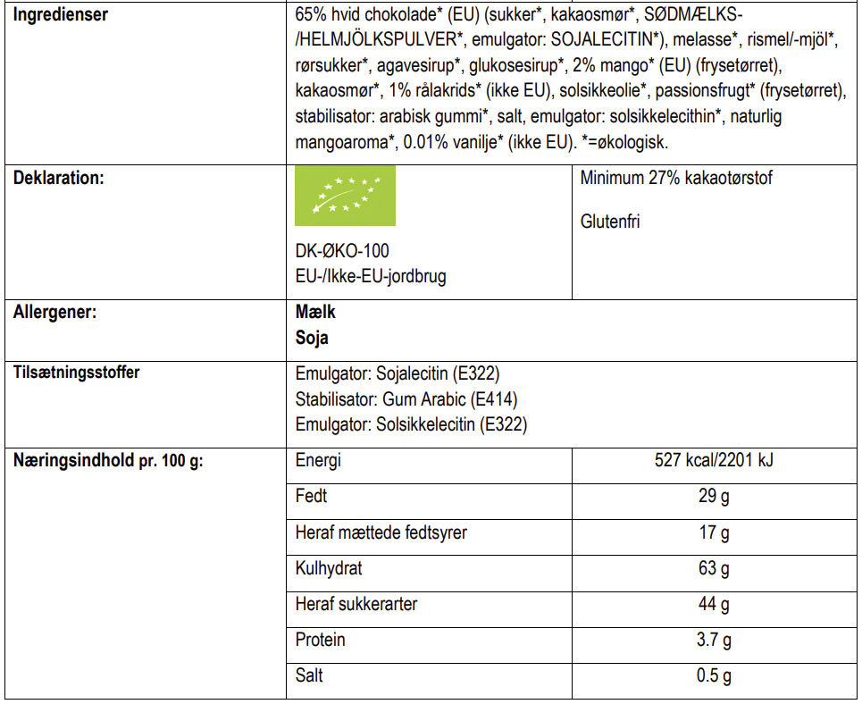 REGULAR MANGO VANILLA