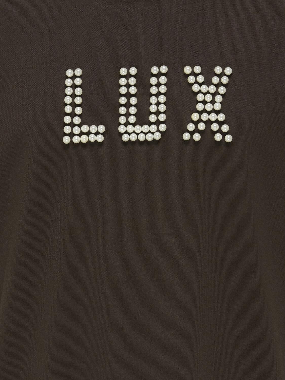 KOGKATE LIFE SS O-NECK PEARL TOP JR