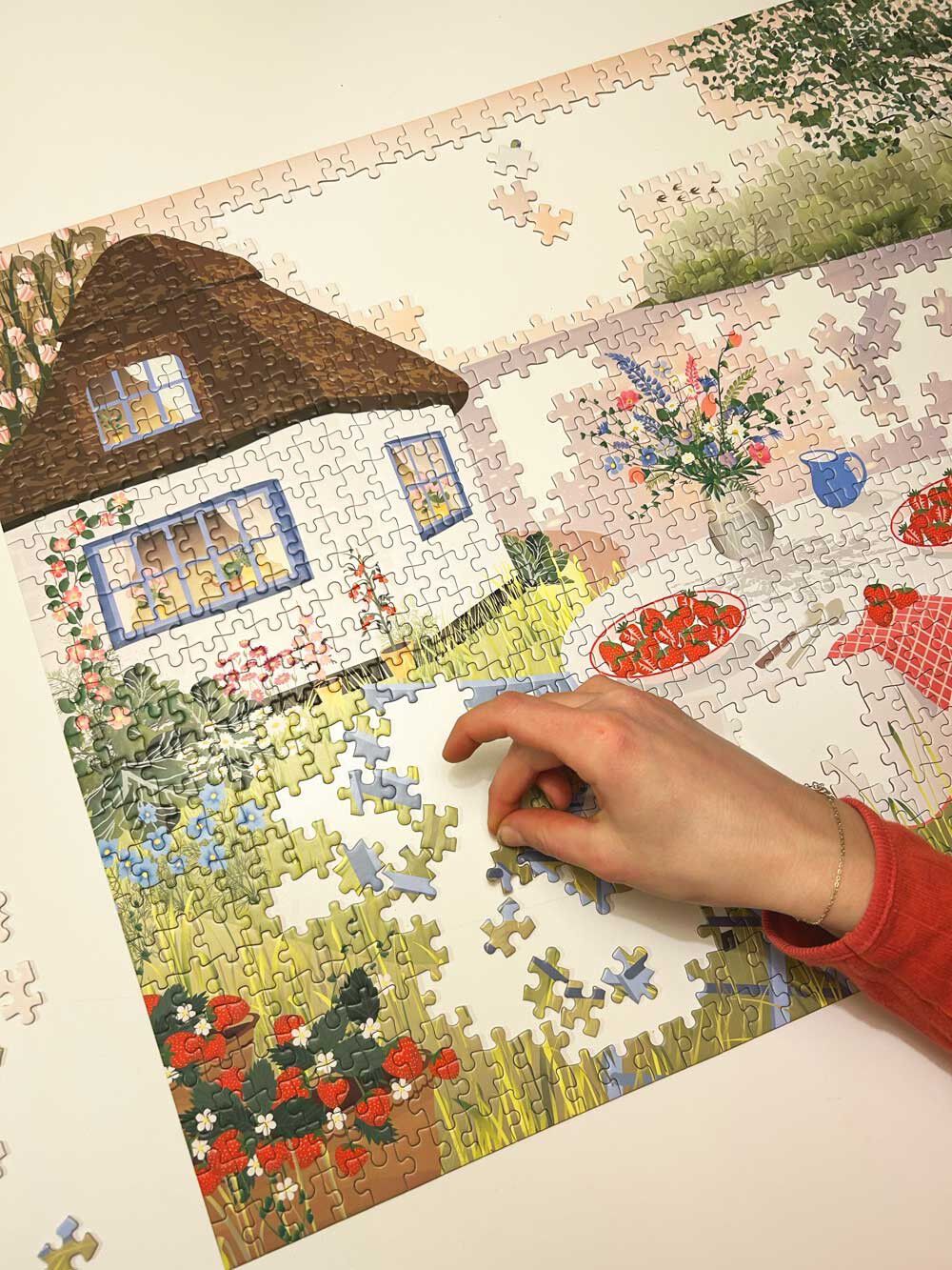 SWEET STRAWBERRIES - puslespil med 1000 brikker