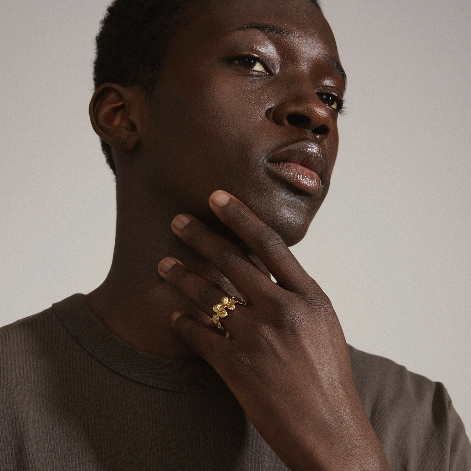 ECHO recycled ring gold-plated