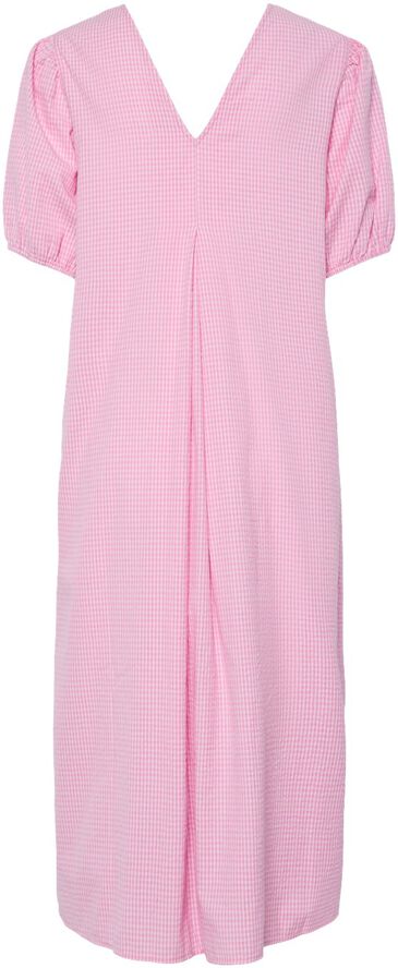 PCALMA 2/4 V-NECK MIDI DRESS WVN D2