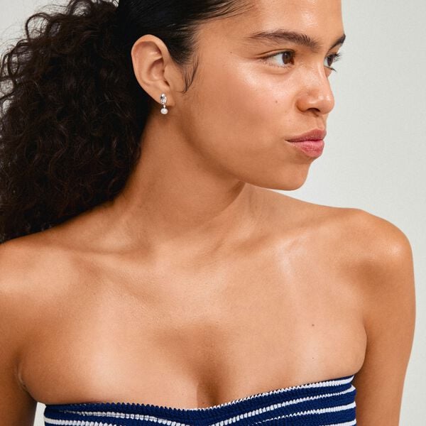 STARLIGHT pearl earrings silver-plated