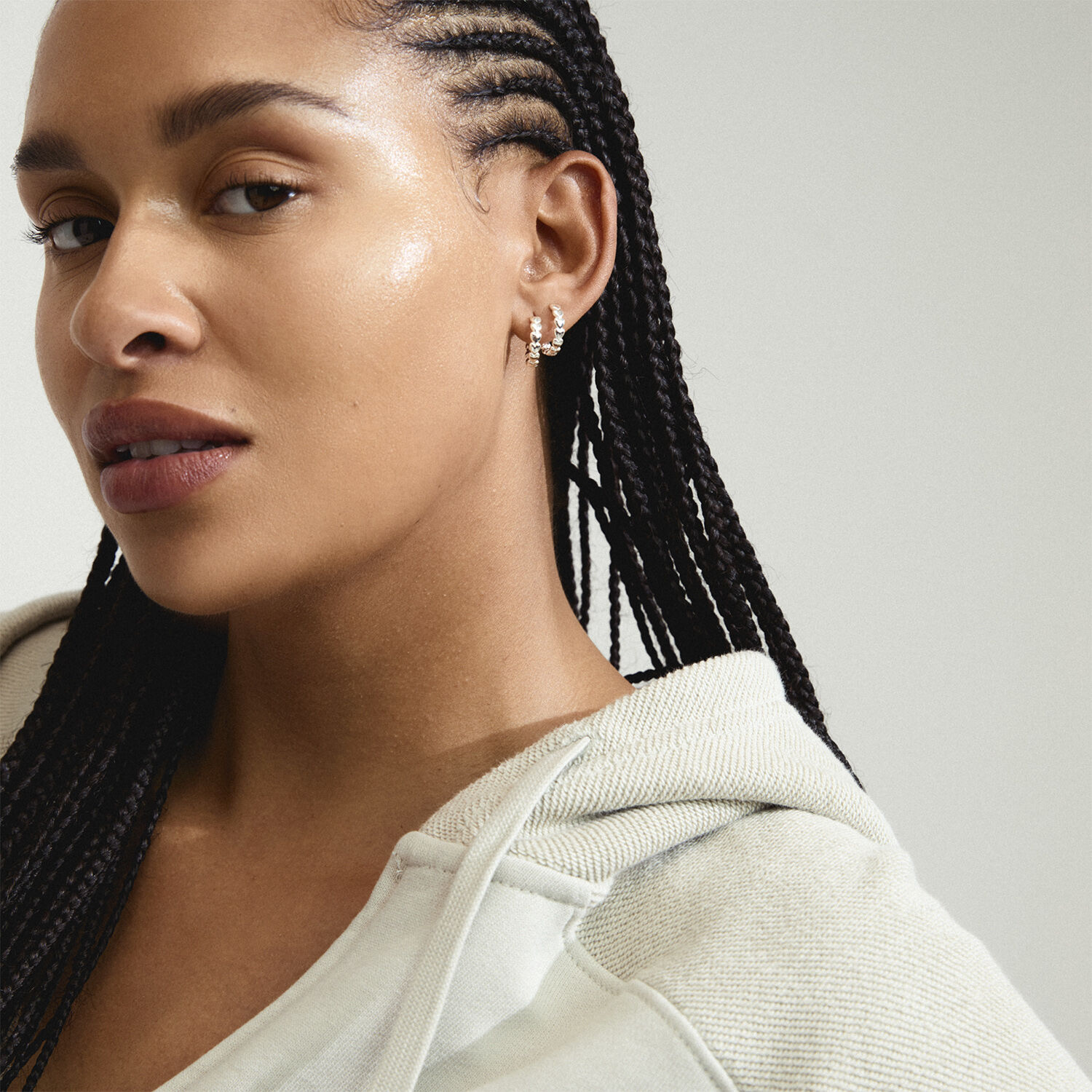 MAEVE hoop earrings silver-plated