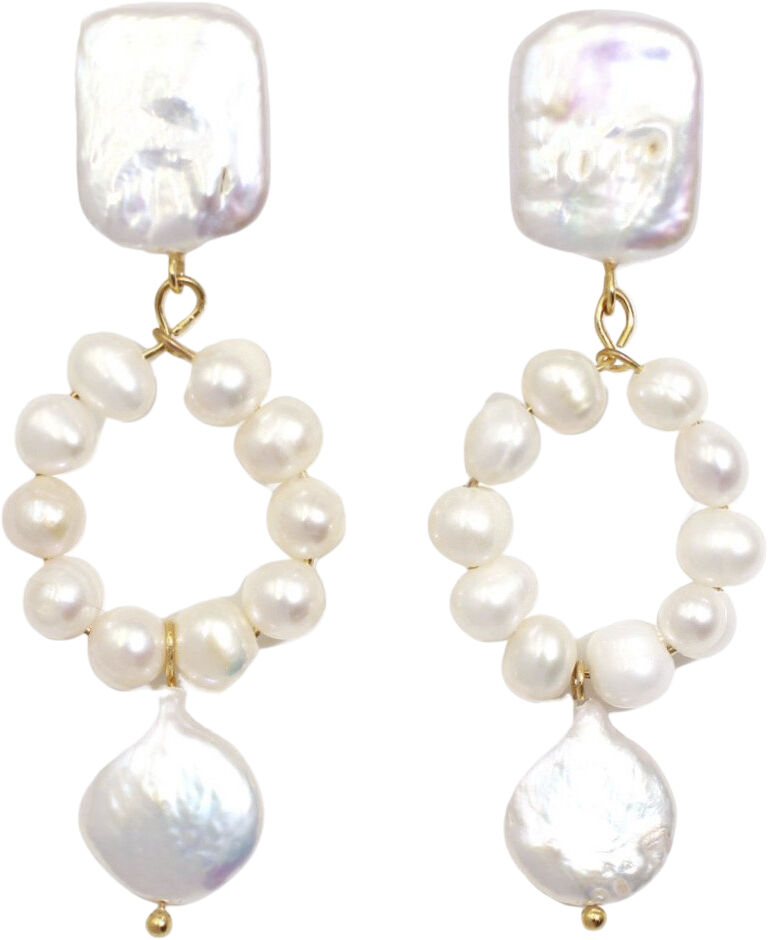 Pearly mix &oslash;reringe - Forgyldt