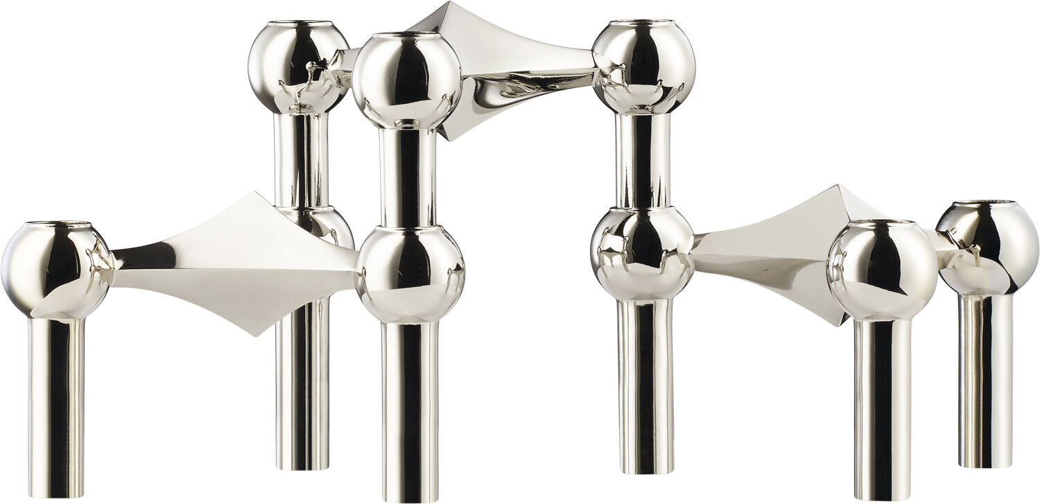 STOFF Nagel&reg; 3-pak lysestage krom