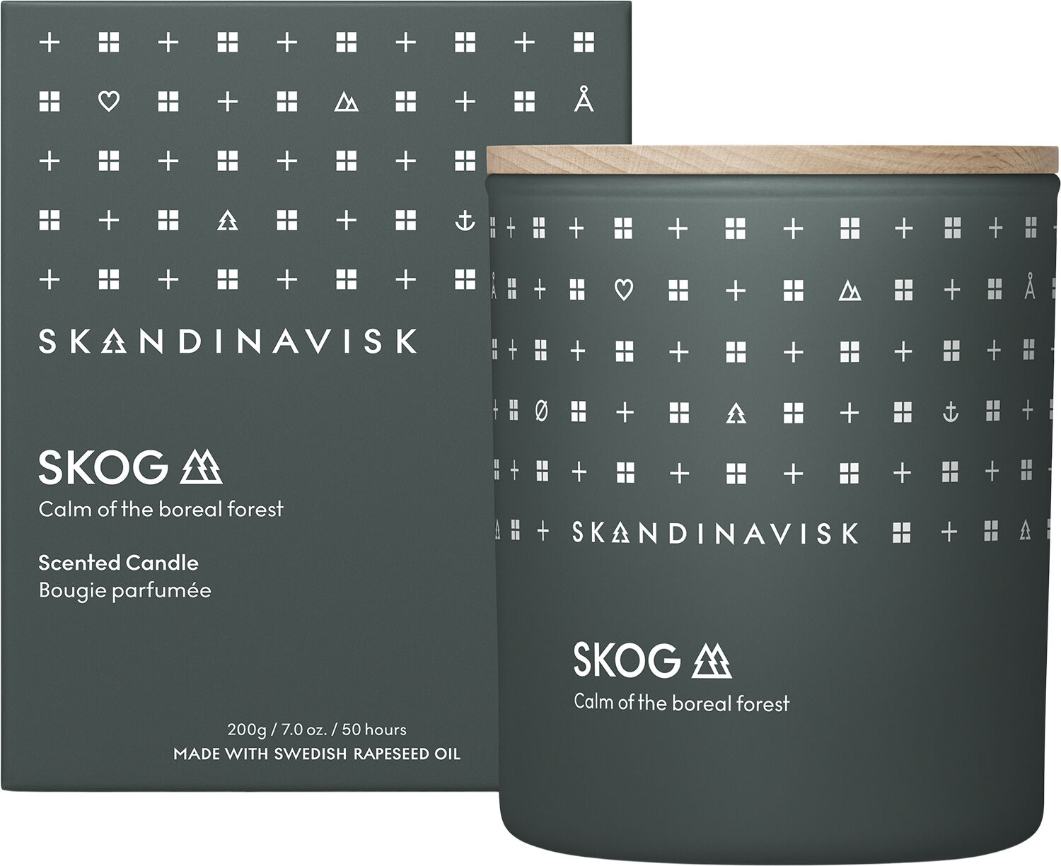 SKOG Scented Candle w Lid 200g