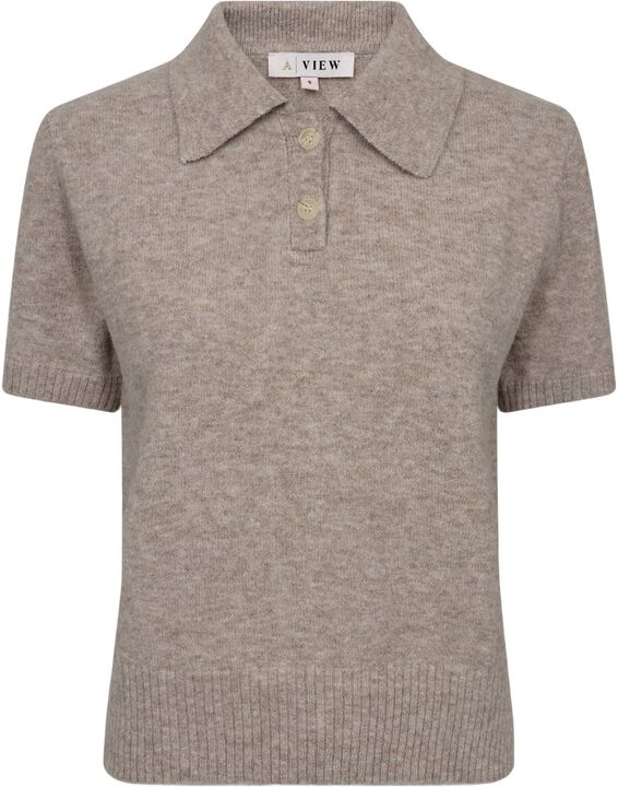 Rena polo knit blouse