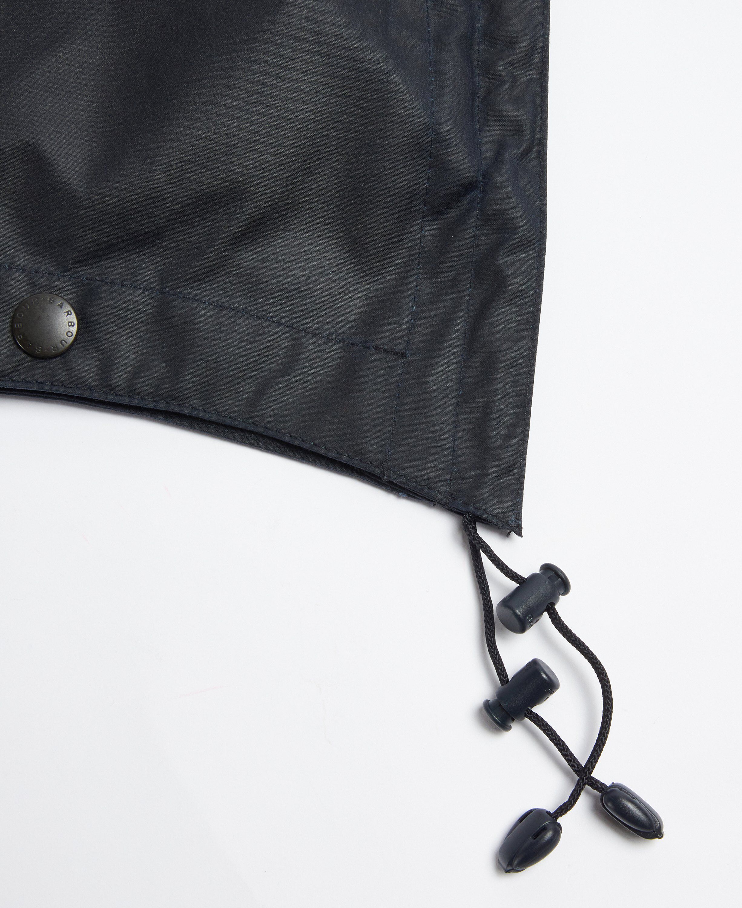 Waxed cotton hood