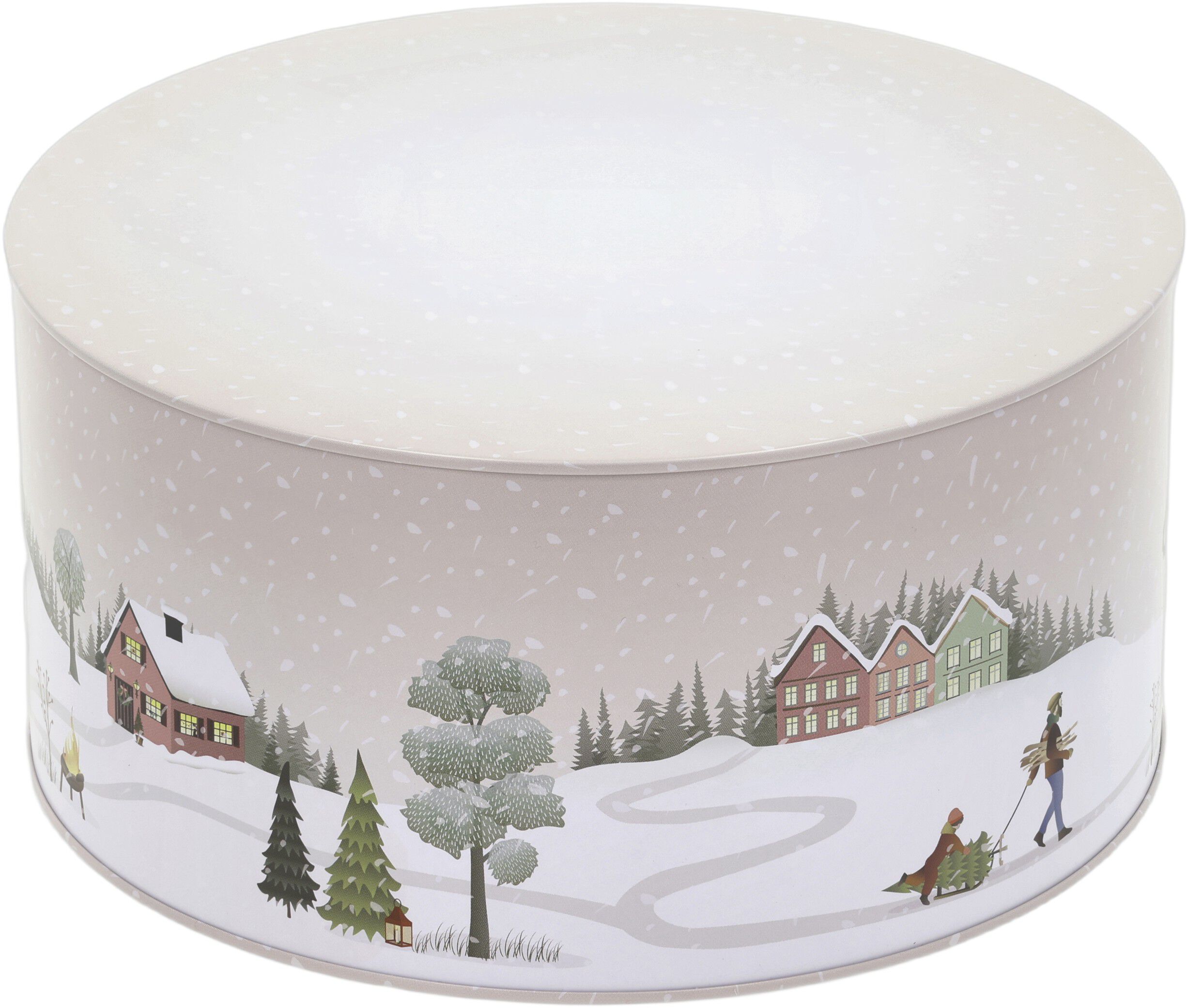 Kaged&aring;ses&aelig;t Vinter 22x12/20x10 cm Arctic Ice/Woodrose Metal