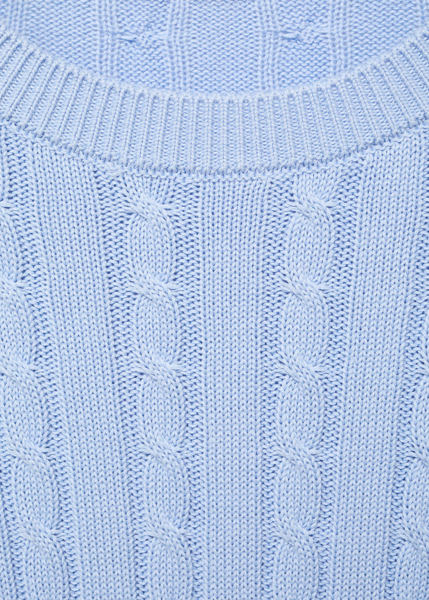 Braided knitted sweater