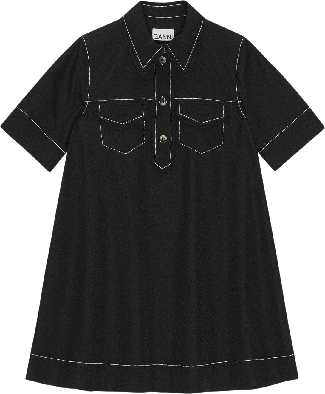 Crepe Sable Mini Dress