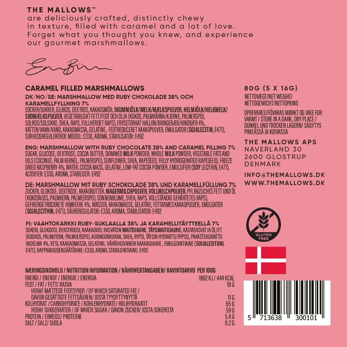 Caramel Filled Mallows + Ruby Chocolate