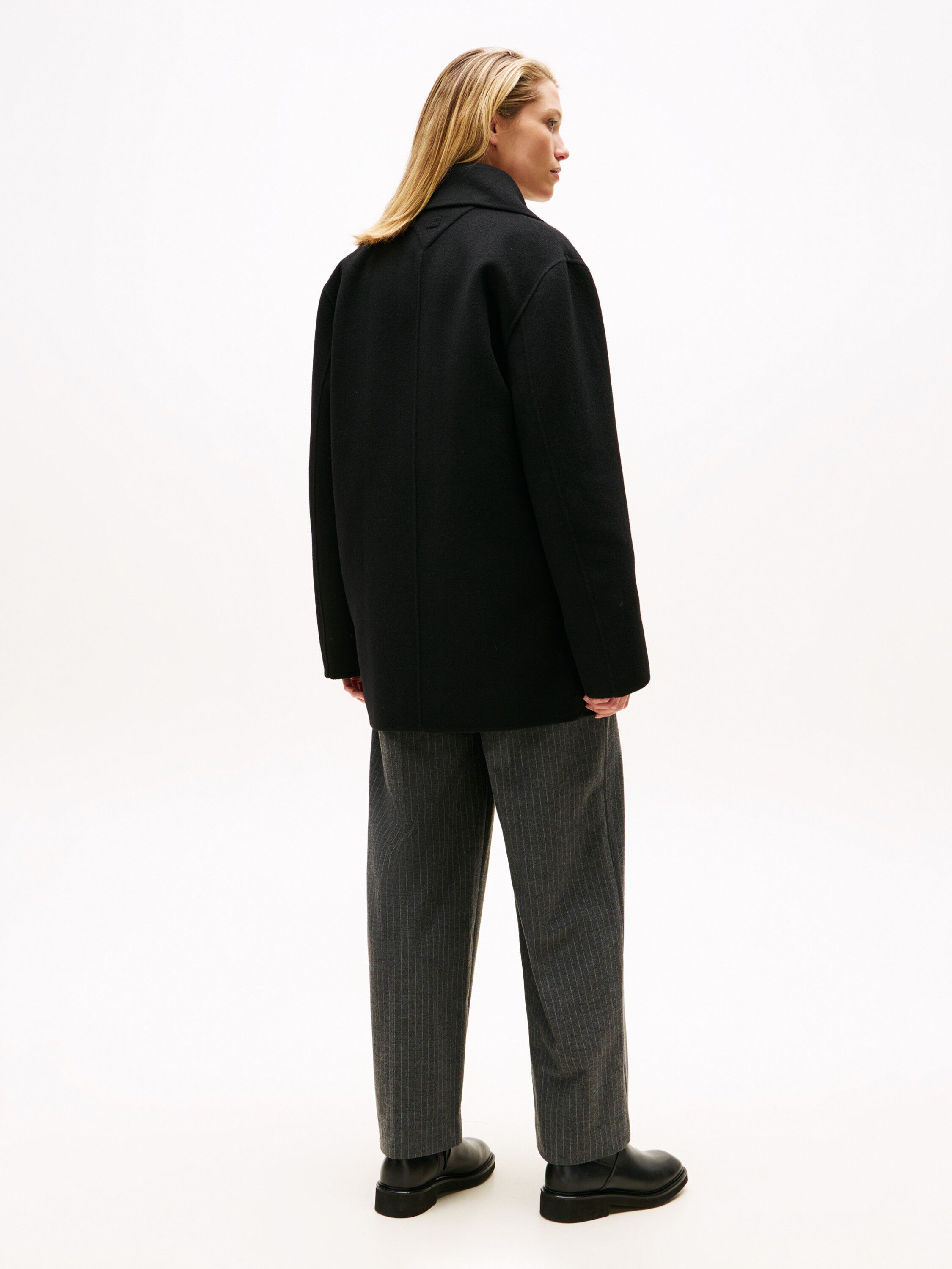 DF WOOL BLEND REG PEACOAT