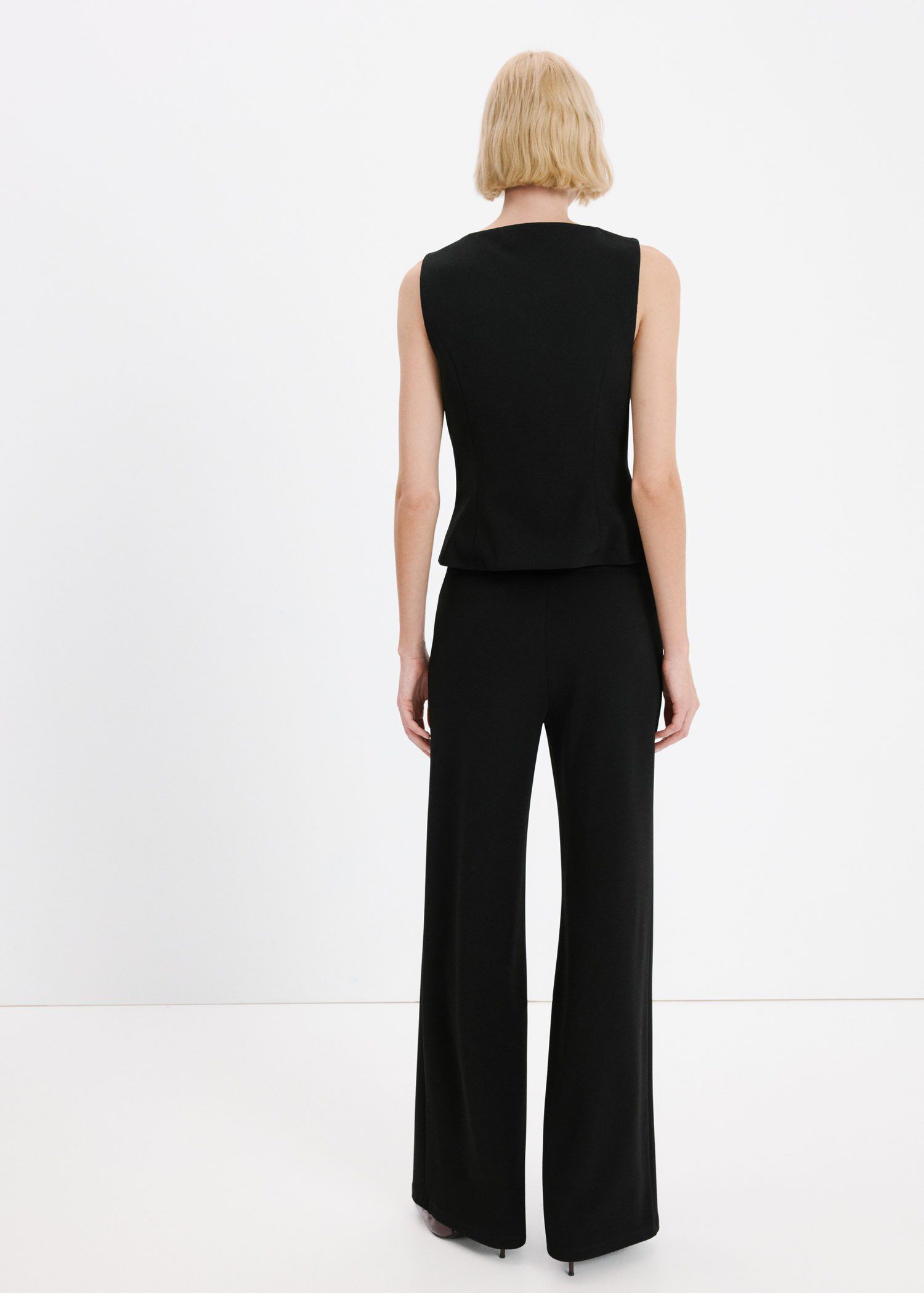 Straight low-rise suit trousers
