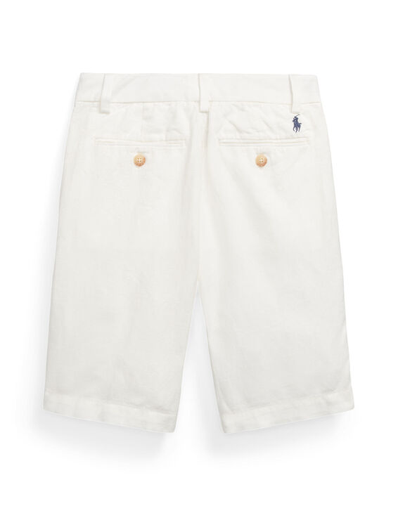 Straight Fit Linen-Cotton Short Teens