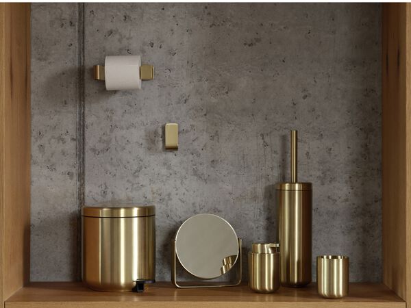 Bordspejl m. 5 x forstørrelse Ume Brass finish
