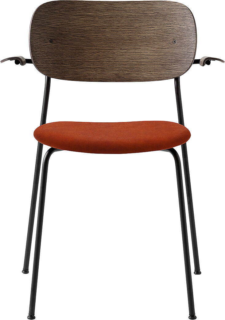 Co Chair, Dining Chair, Black Steel Base, City Velvet, CA7832/062 Seat