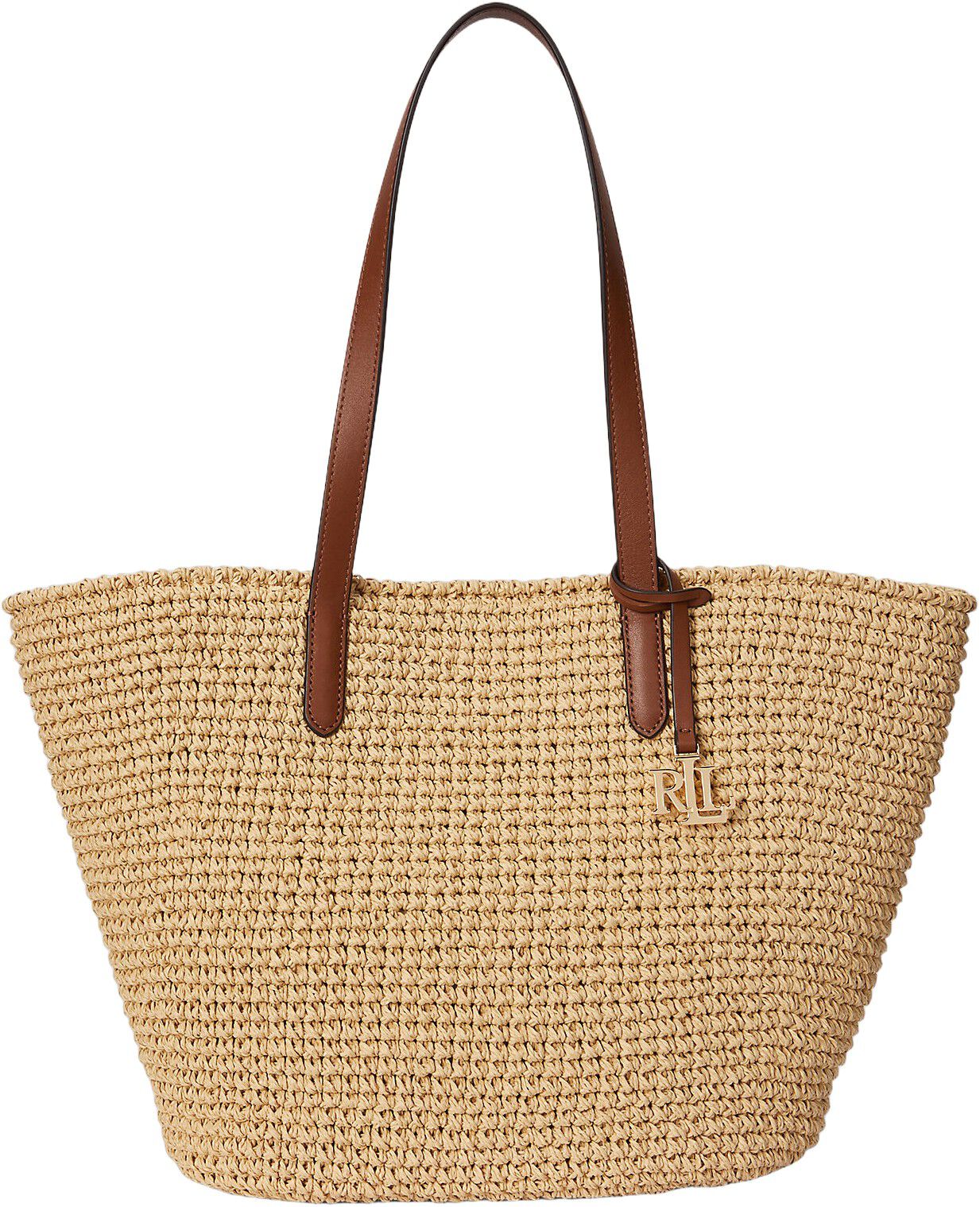 Crocheted Straw Large Lainey Tote Bag