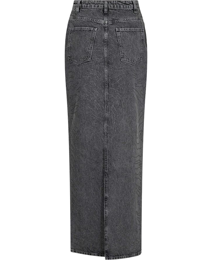 RHINESTONE DENIM SKIRT