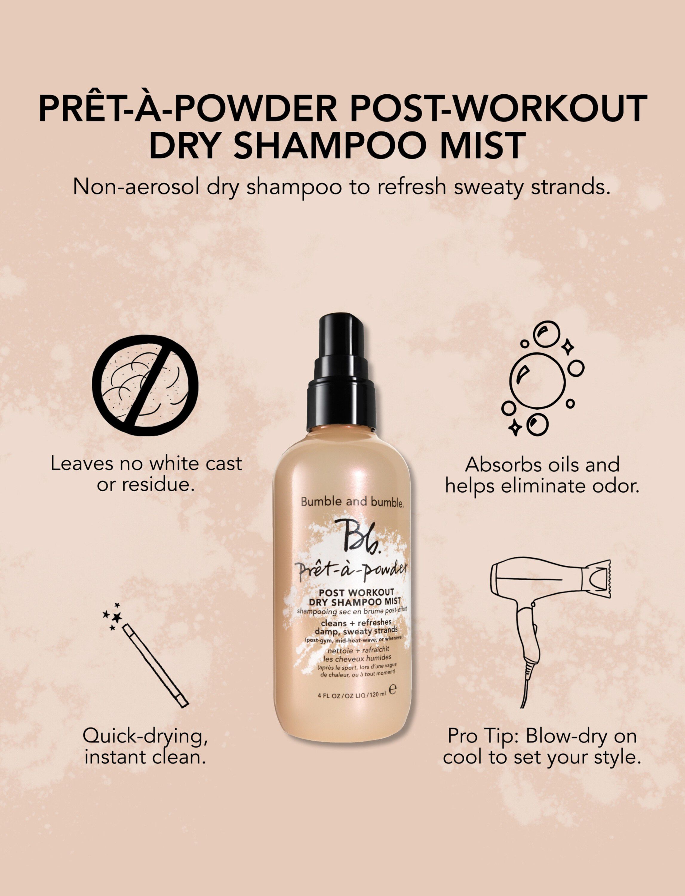 Pret a Powder Post Workout Mist 120 ml