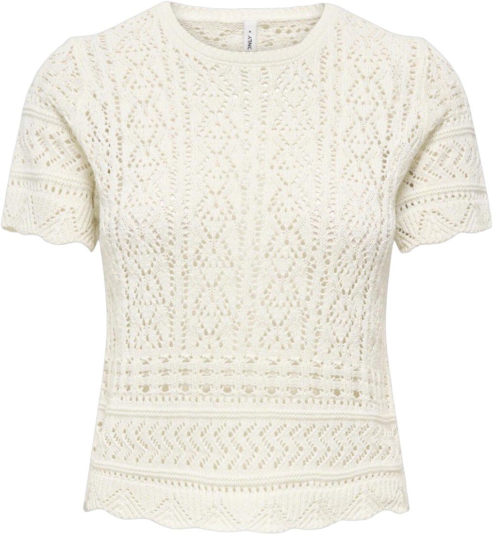 ONLELKE LIFE SS STRUCTUR O-NECK KNT