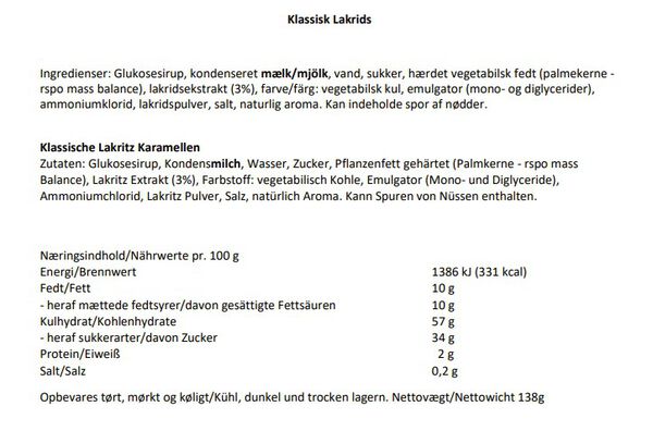 Klassisk lakrids elegance