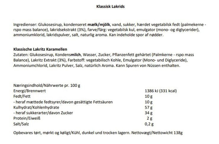 Klassisk lakrids elegance