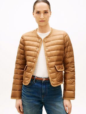 Water Repellent Lightweight Down Slim Jacket