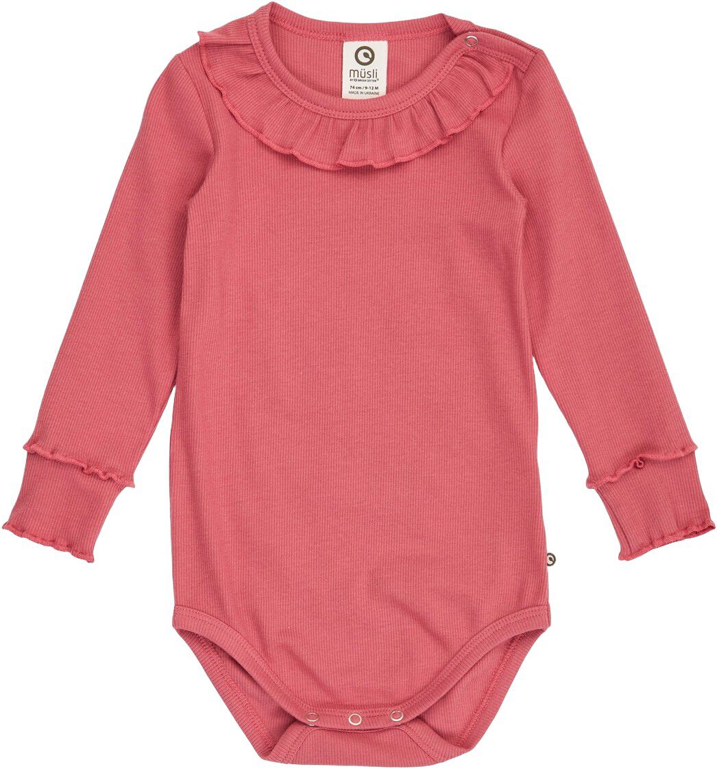 Cozy Me Rib Frill Collar L/S Body