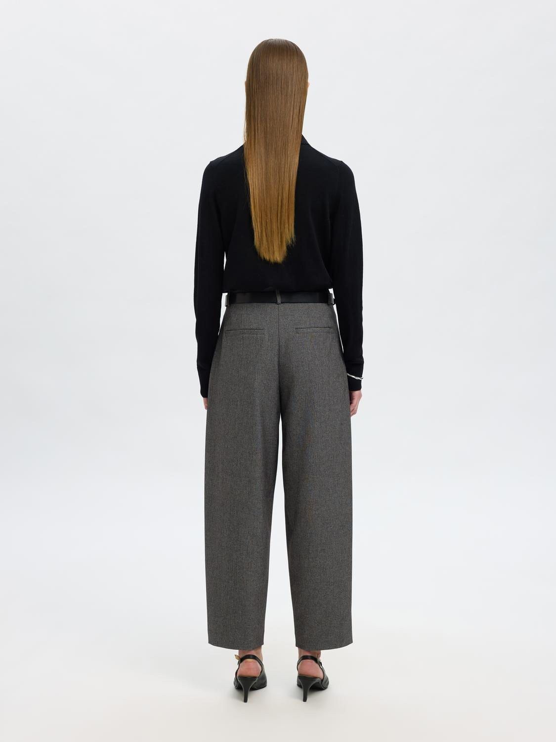 SLFTHEA LS KNIT MERINO COLLAR NECK