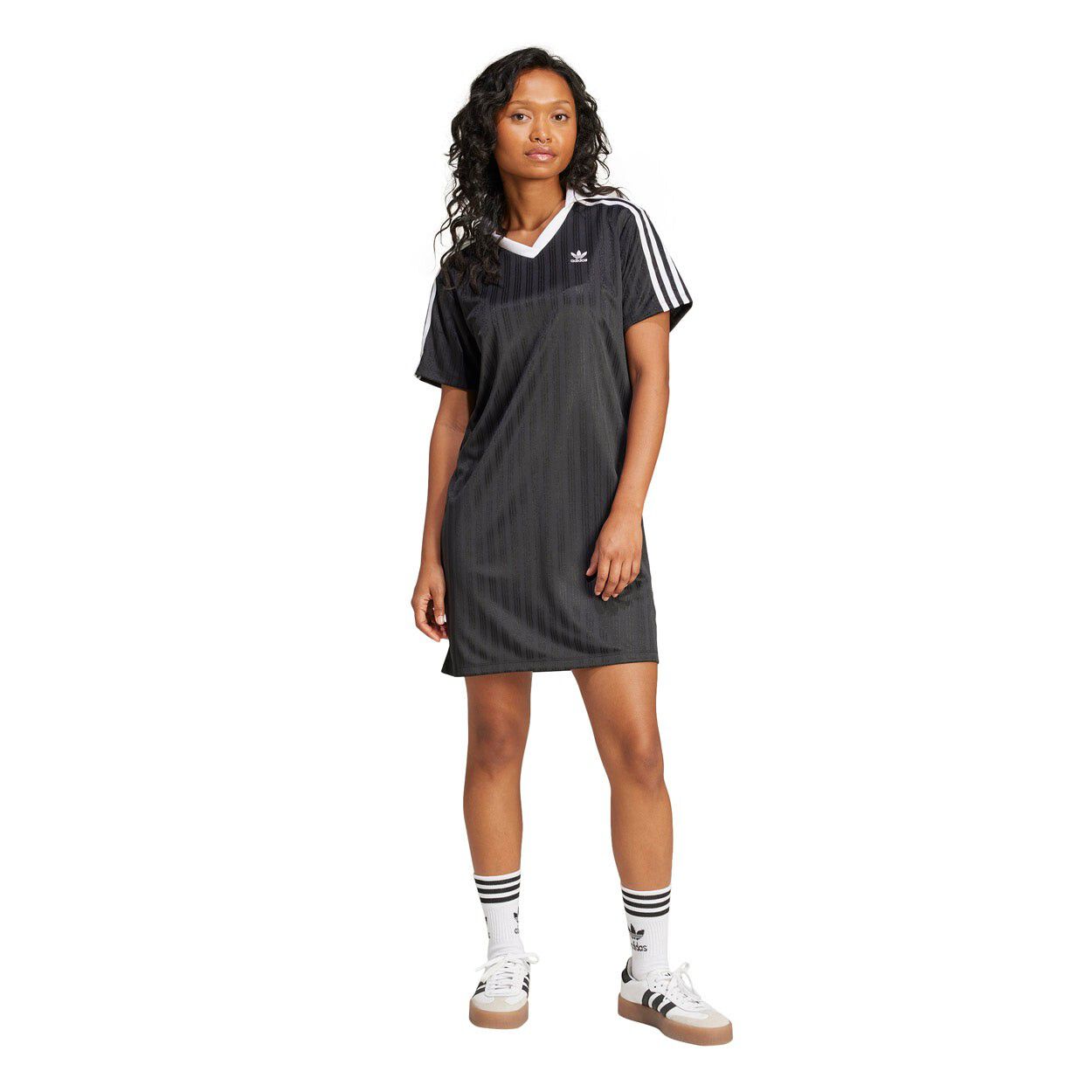 Adicolor Football Jacquard V-Neck Kjole