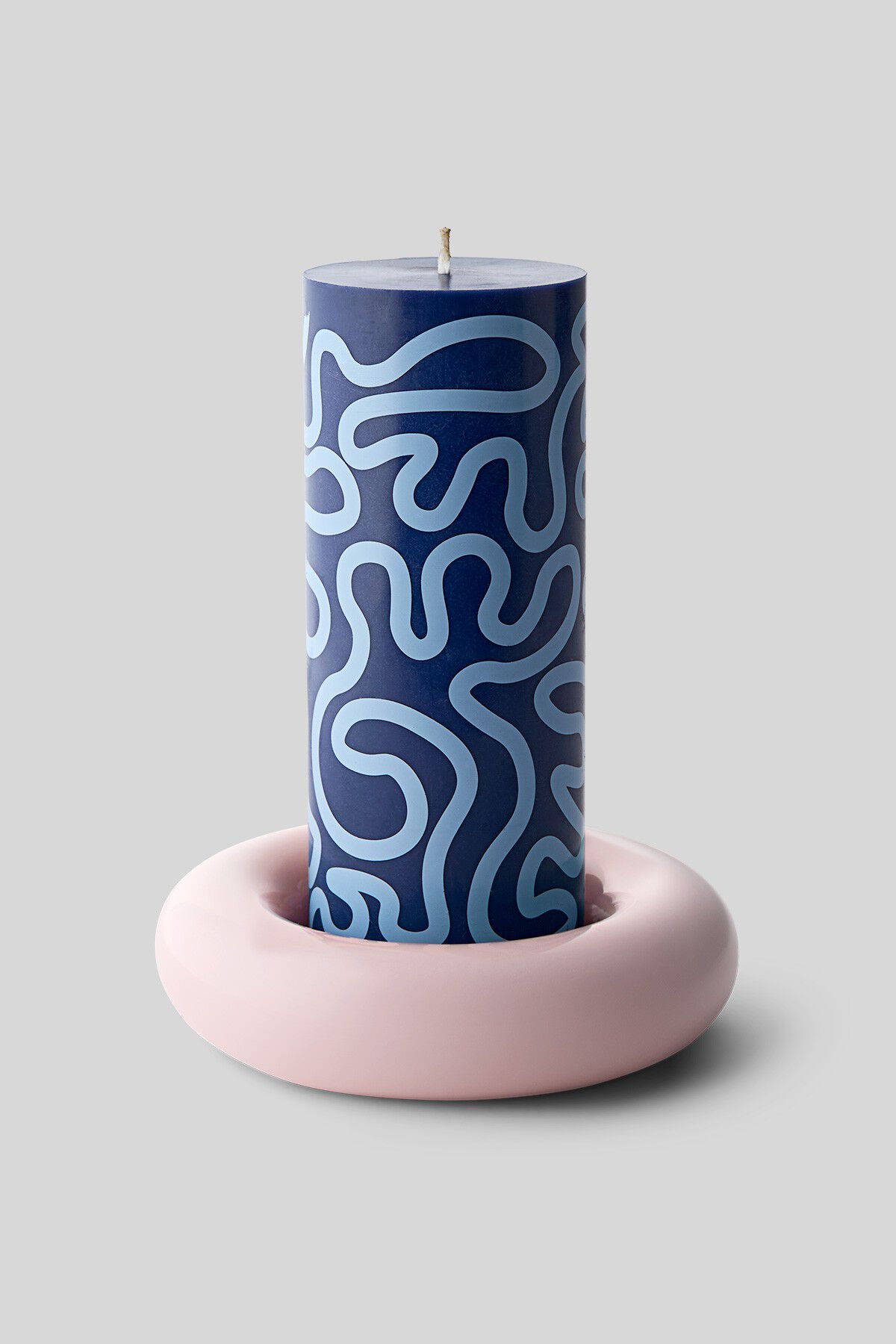 BOB CANDLE HOLDER, LARGE, ROSE