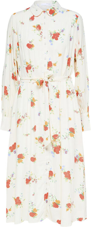 SLFWALDA LS AOP MIDI DRESS NOOS