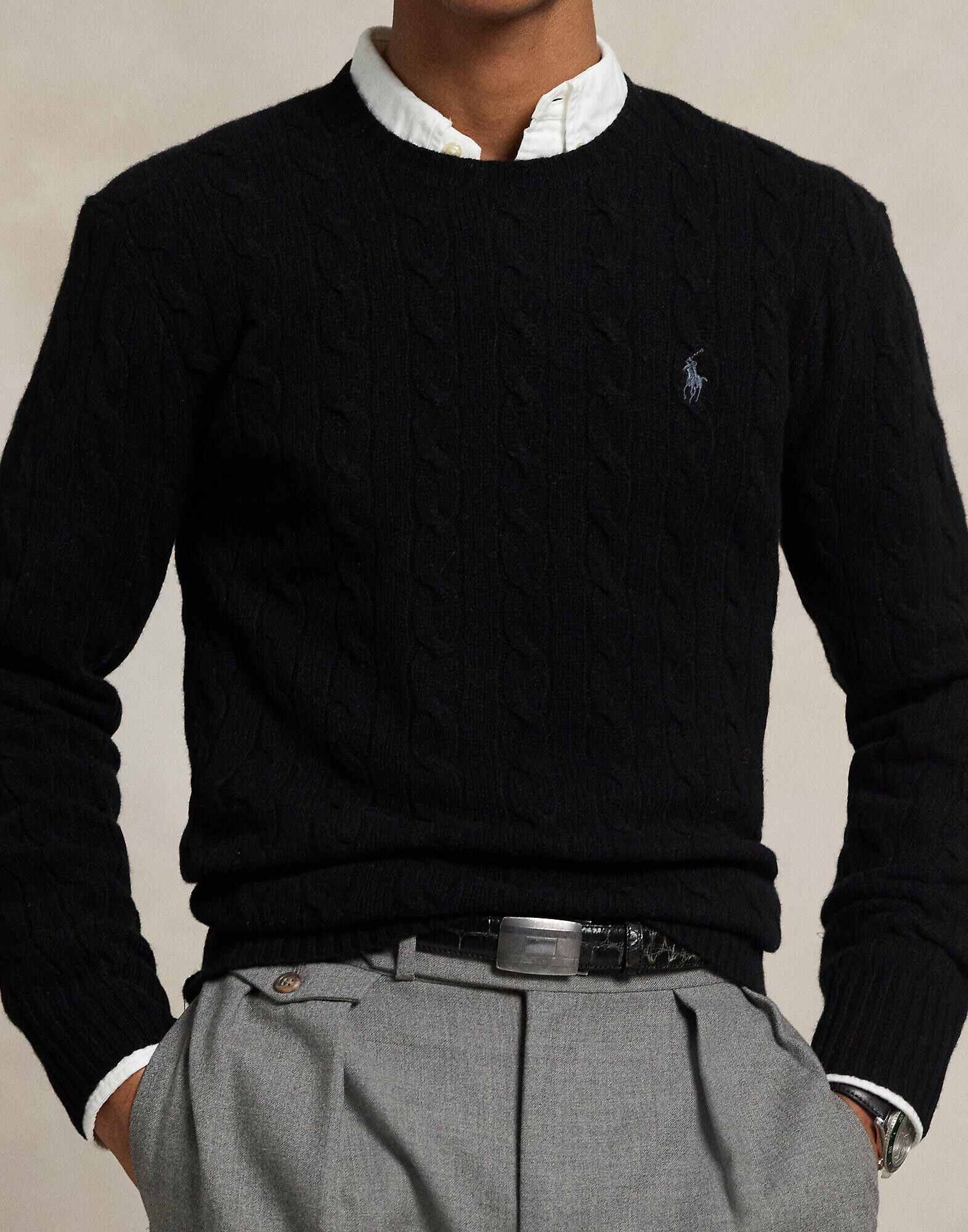 Cable-Knit Wool-Cashmere Sweater