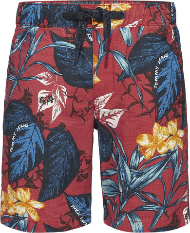 TROPICAL PRINT PULL ON SHORT