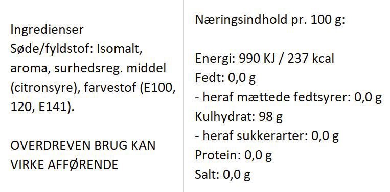 Sukkerfri Frugtperle bolcher med smag af blandet frugt