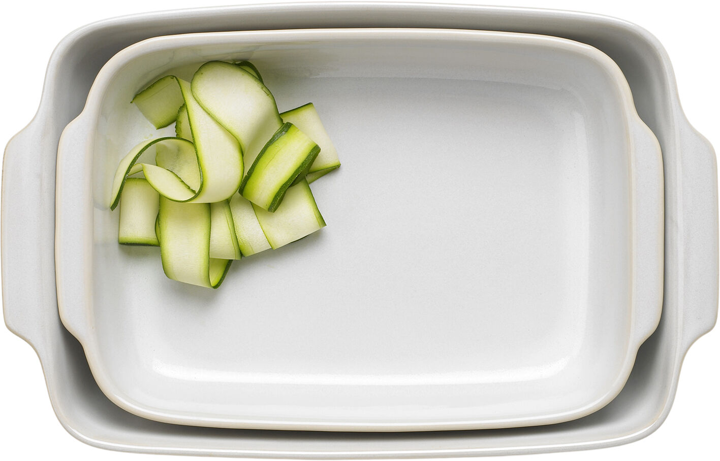 Tavola, ovnfast fad-s&aelig;t 38,5*25 og 33*21,5 cm, hvid