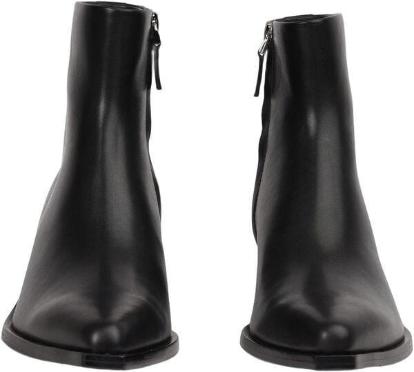 DULZURA - ANKLE LEATHER BOOTS WITH ZIPPER