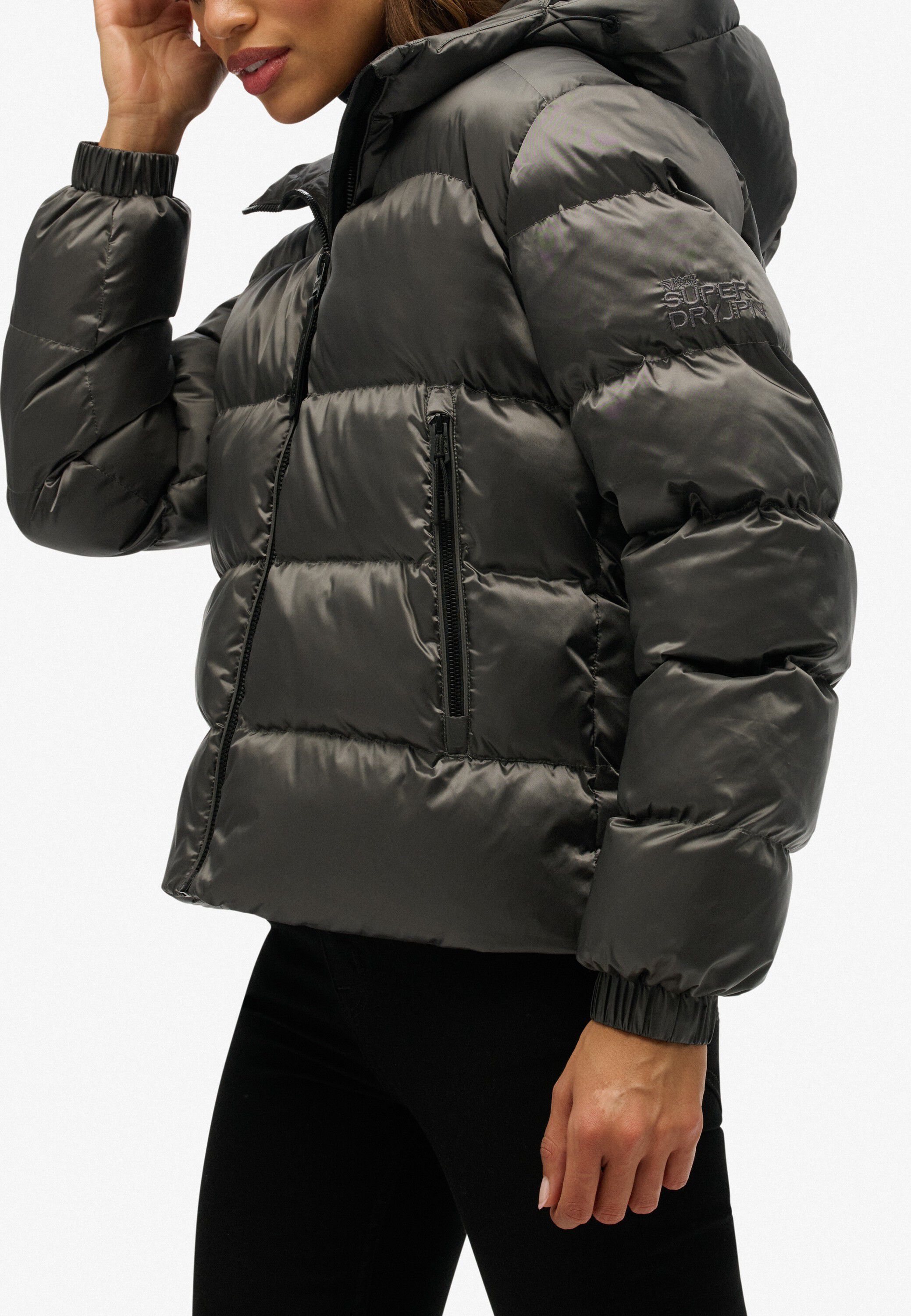 HOODED LUXE SPORTS PUFFER