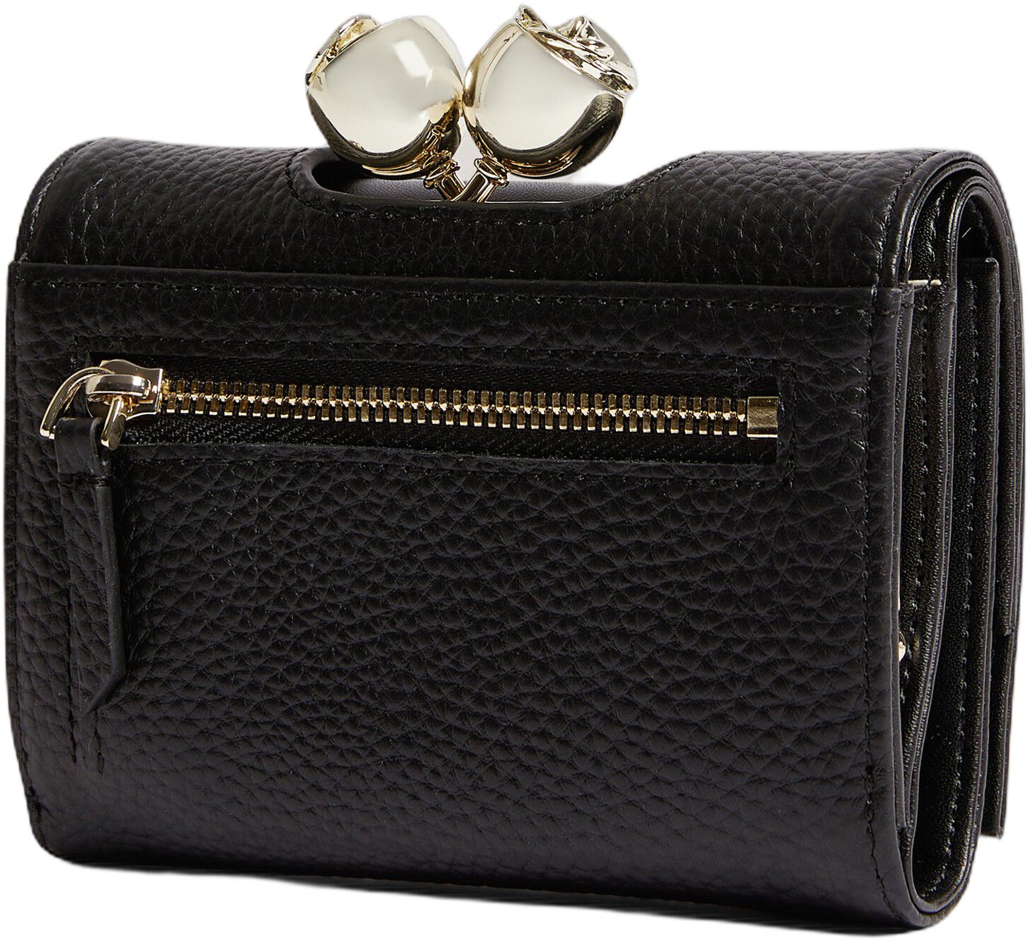 ROOSA Rose Detail Leather Small Bob