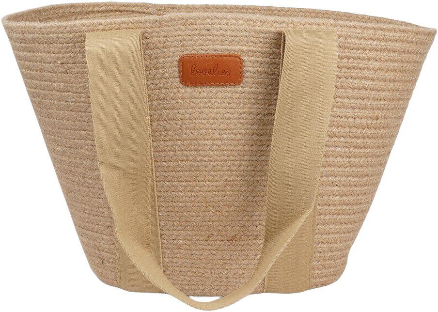 PEPPINO - JUTE BAG WITH COTTON HANDLES 45 X 40 CM