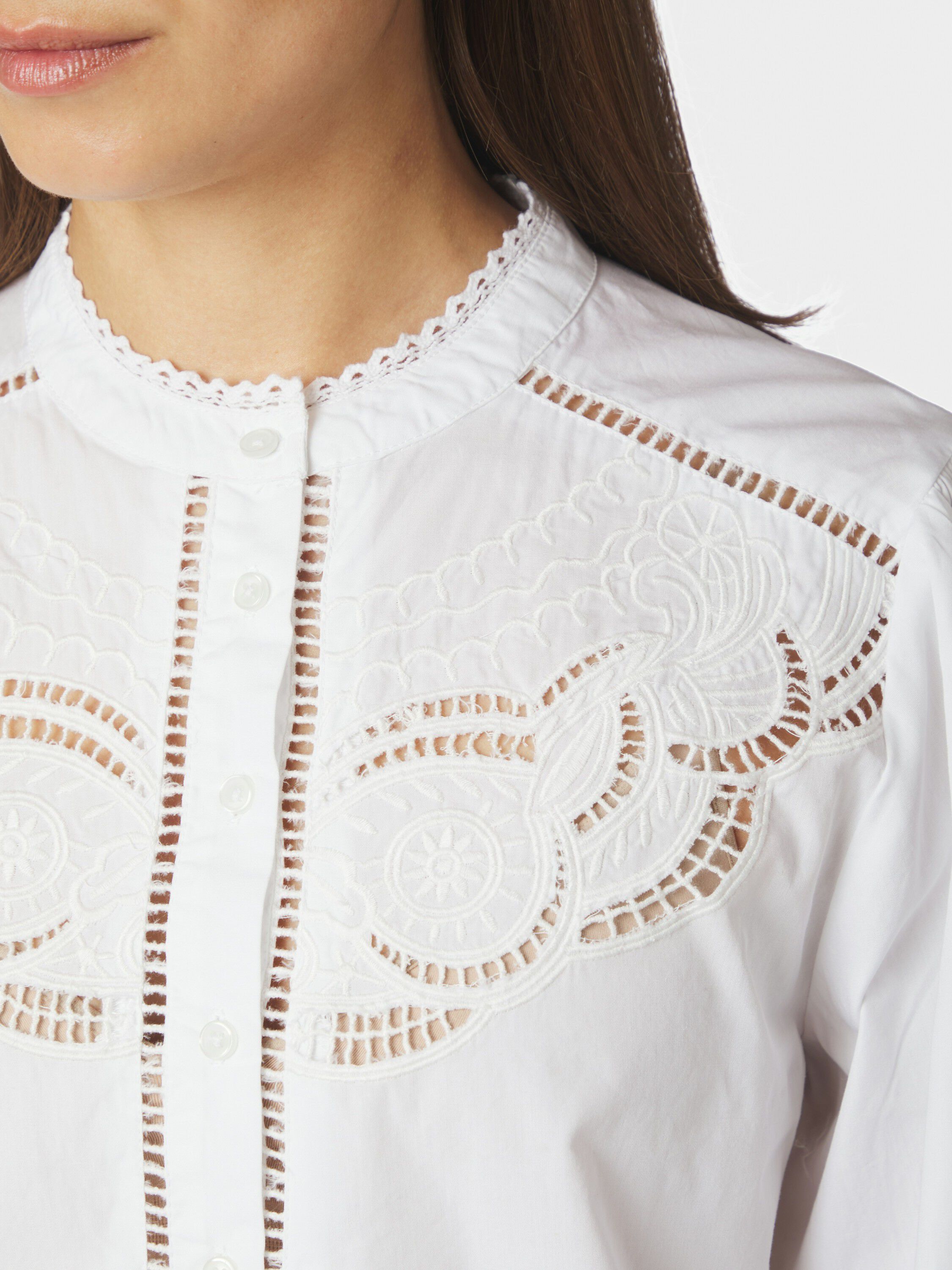 Aneliah C Poplin Emb Blouse