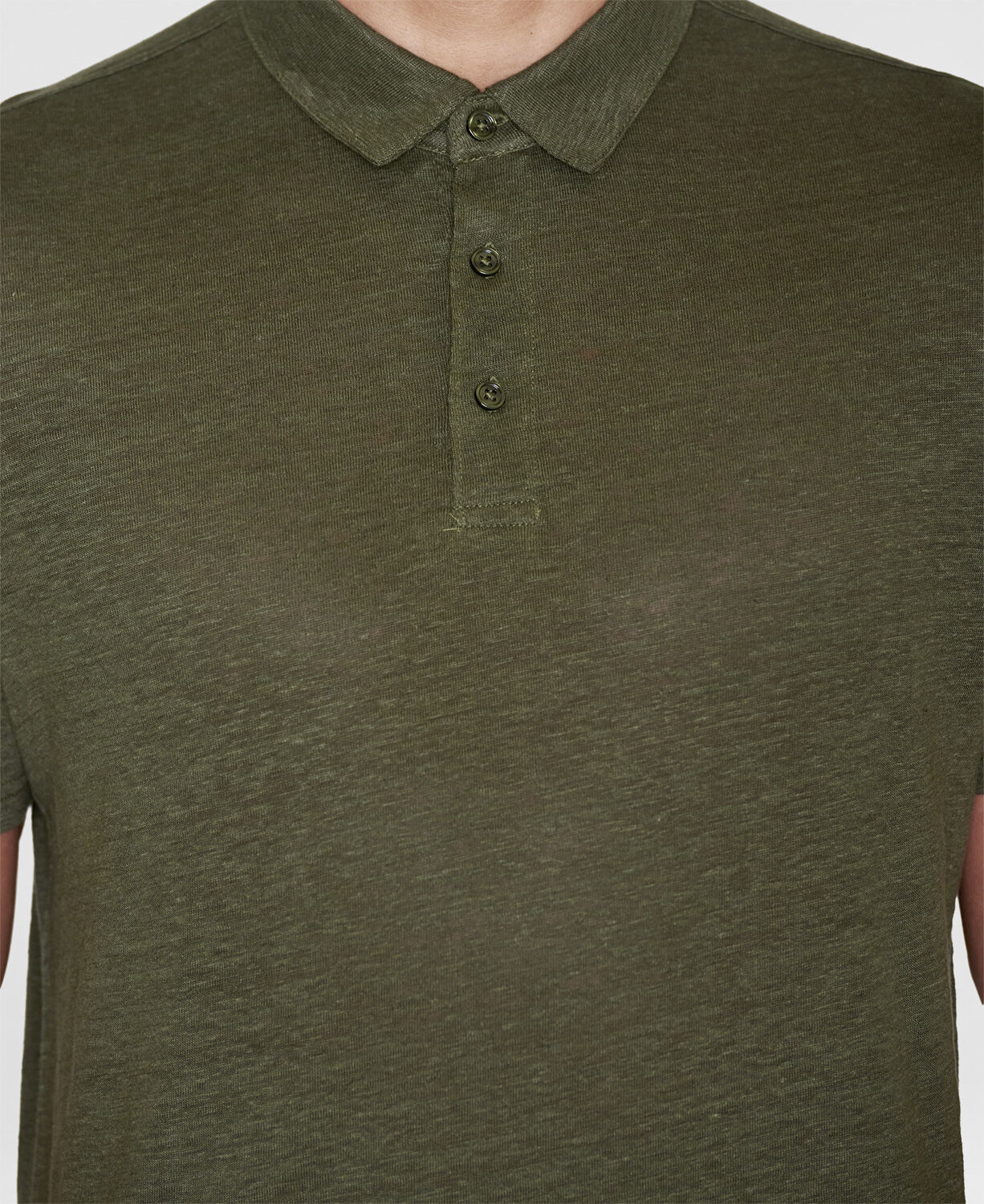 Regular linen polo - GOTS/Vegan