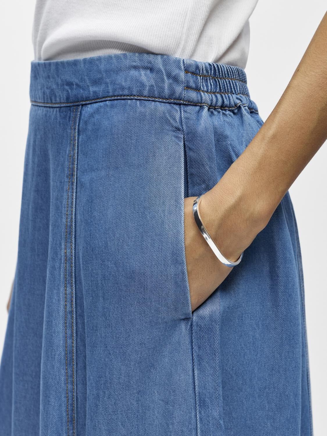 OBJFRAME MW DENIM SKIRT NOOS