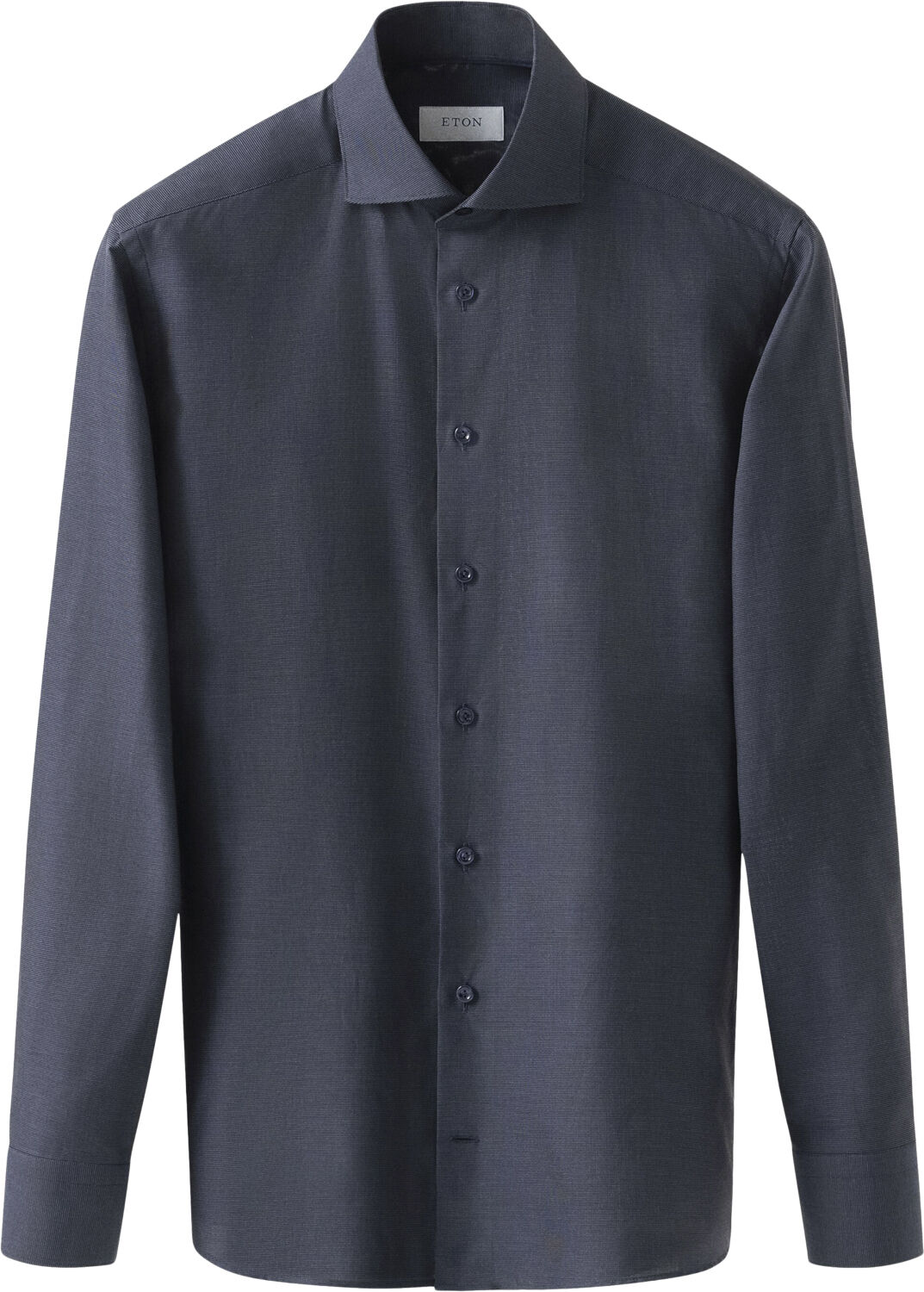 Contemporary Fit Navy Blue Semi Solid Signature Dobby Shirt